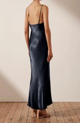 Shona Joy La Lune Bias Slip Dress Navy Size 14 for rent on The Volte - image 2