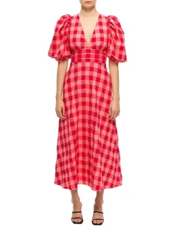 Acler Hamilton Dress Cherry Mix Print Size 8 for rent on The Volte - image 1