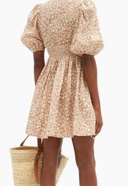 Zimmermann Carnaby Shirred Mini Dress Print Size 8 for rent on The Volte - image 3