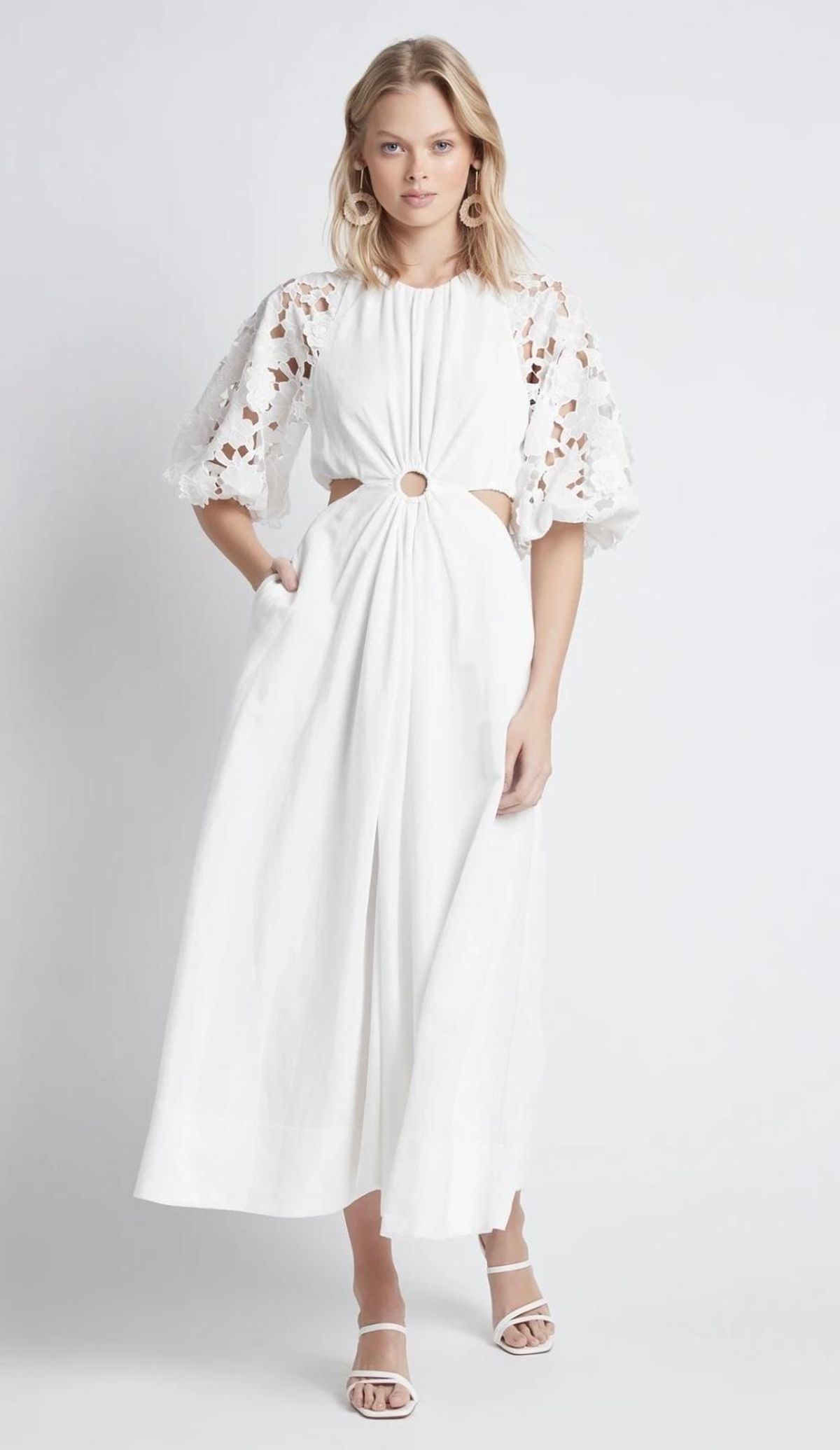 Sheike Ava Maxi Dress White Size 6 - Image 1