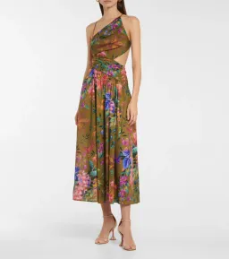 Zimmermann Tropicana Asymmetric Dress Print Size 8 for rent on The Volte - image 1