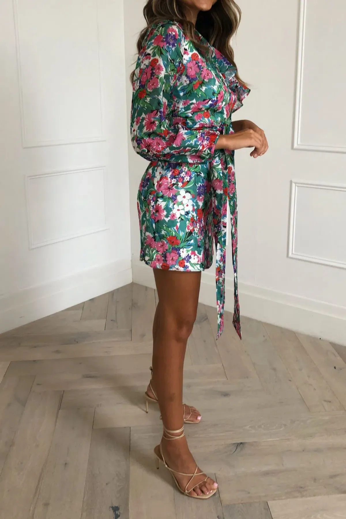 Talulah Better Together One Shoulder Mini Dress Floral Print Size 8 - Image 2