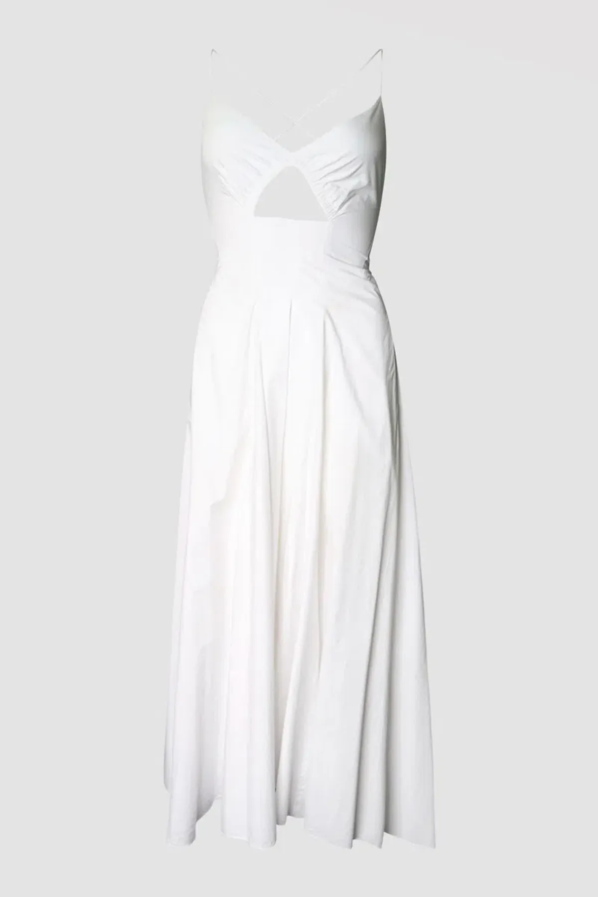 Scanlan Theodore Cotton Strappy Dress White Size 8 - Image 3