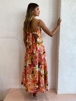 Acler Tate Dress Pink Bouquet Print Size 12 for rent on The Volte - image 2