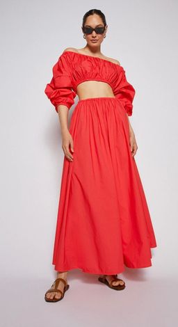 Scanlan and Theodore Parachute Cotton Gather Dress Size 8  for rent on The Volte - image 1