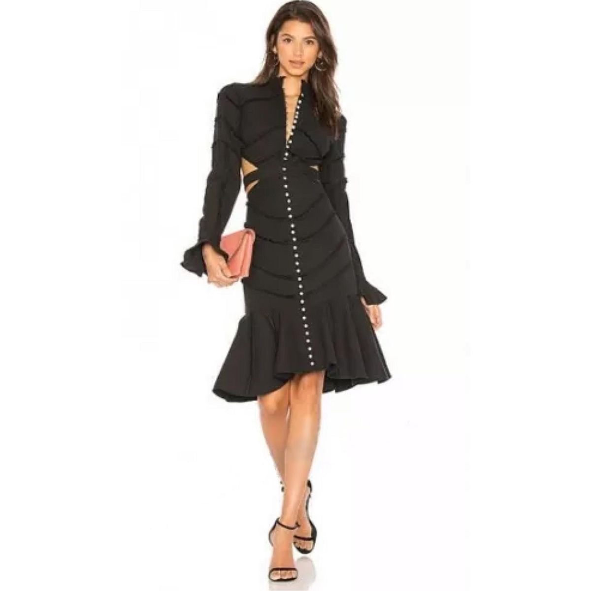 Aje Lady Adella Open Back Dress Black - Size 10 - Image 3