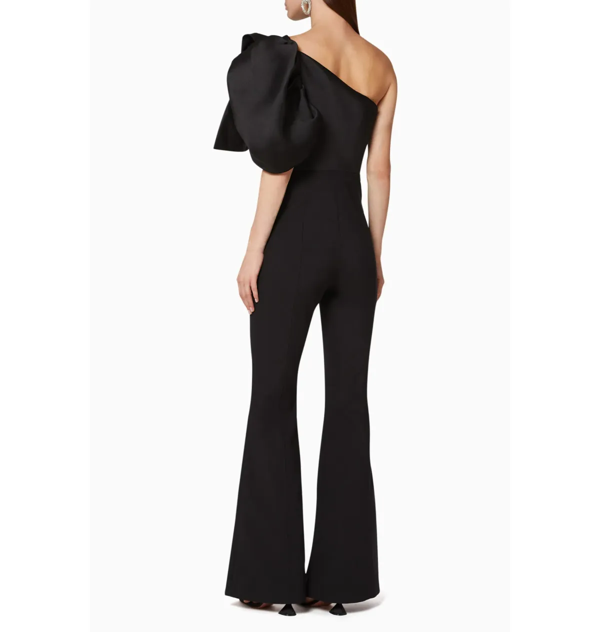 Solace London Laney Statement Sleeve Jumpsuit Black Size AU 10 - Image 2