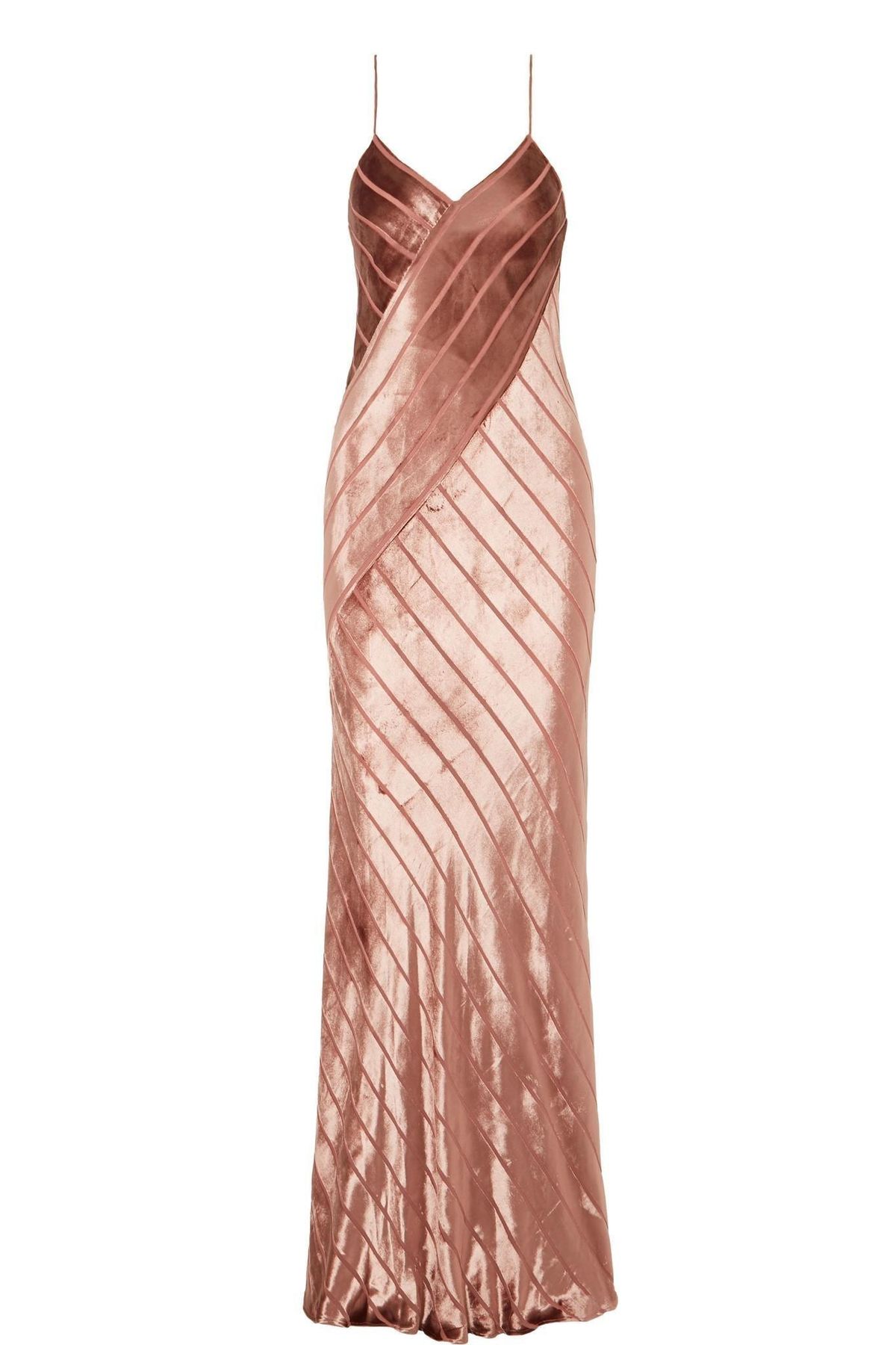 Michelle Mason Open-back devoré-velvet gown in Antique Rose Pink Size 10 - Image 3