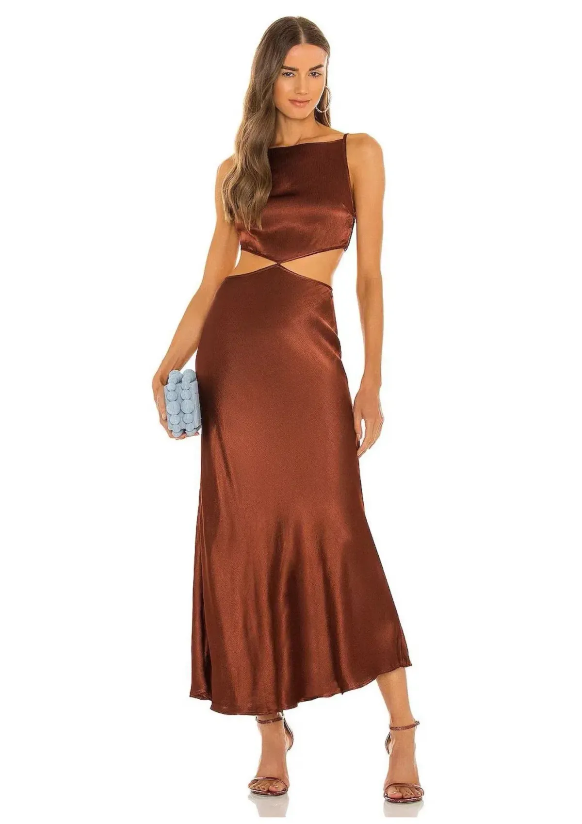 Bec & Bridge Camilla Cut Out Dress Cherry Size 8 - Image 1