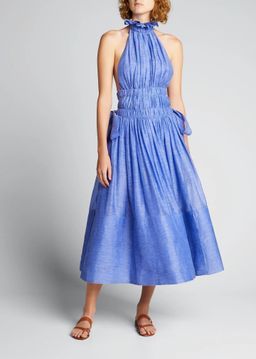 Zimmermann Luminous Halter Gown Cornflower Blue Size 6 for rent on The Volte - image 1