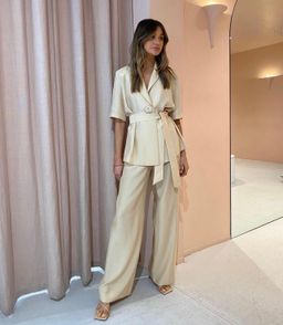 Viktoria and Woods Chorus Shirt and Pilot Pant Set Cream Size 10 for rent on The Volte - image 1