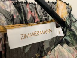 Zimmerman Ladybeetle Draped Sleeve Top Midnight Floral Size 2/AU 12 for rent on The Volte - image 4