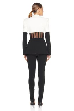 Eliya The Label Kira Blazer Black White Size 12 for rent on The Volte - image 3