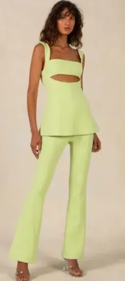 MISHA Costanza Jumpsuit Green Size 10 for rent on The Volte - image 3