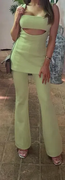 MISHA Costanza Jumpsuit Green Size 10 for rent on The Volte - image 2