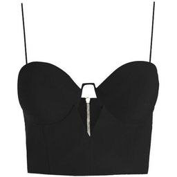 Zimmermann Silk Bustier Cropped Bodice Navy Size 8  for rent on The Volte - image 1