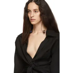 Jacquemus La Chemise Pavia Shirt Black Size 8 for rent on The Volte - image 3