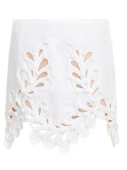 Zimmermann Brightside Rouleaux Bodice Size 8 and Mini Skirt Size 6 Set Ivory for rent on The Volte - image 6