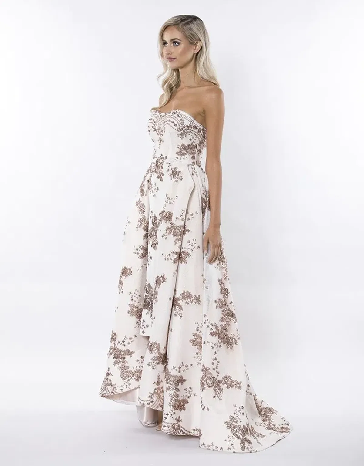 Bariano Makes Us Girls Mesh Ballgown Pink Size 10  - Image 2