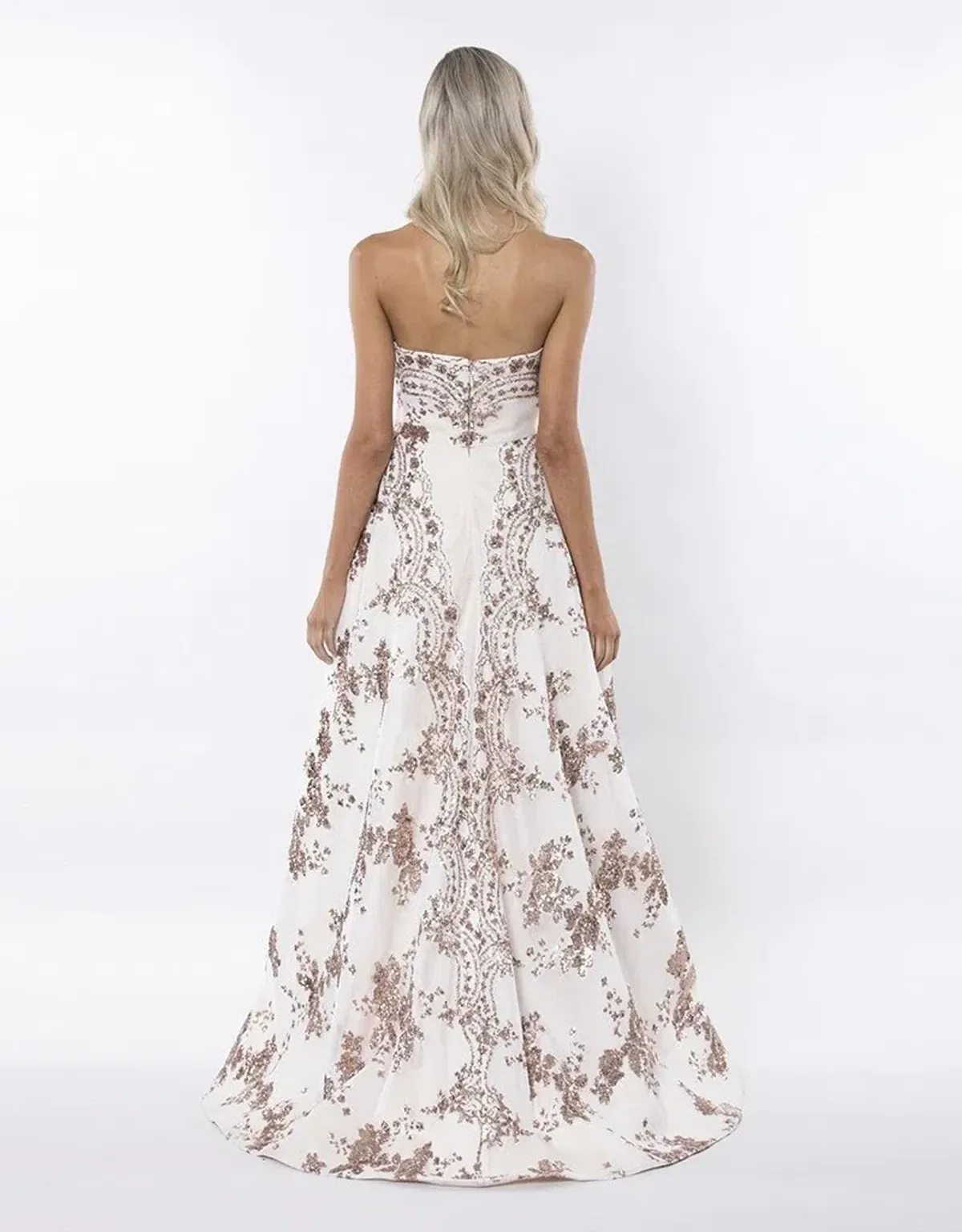 Bariano Makes Us Girls Mesh Ballgown Pink Size 10  - Image 3