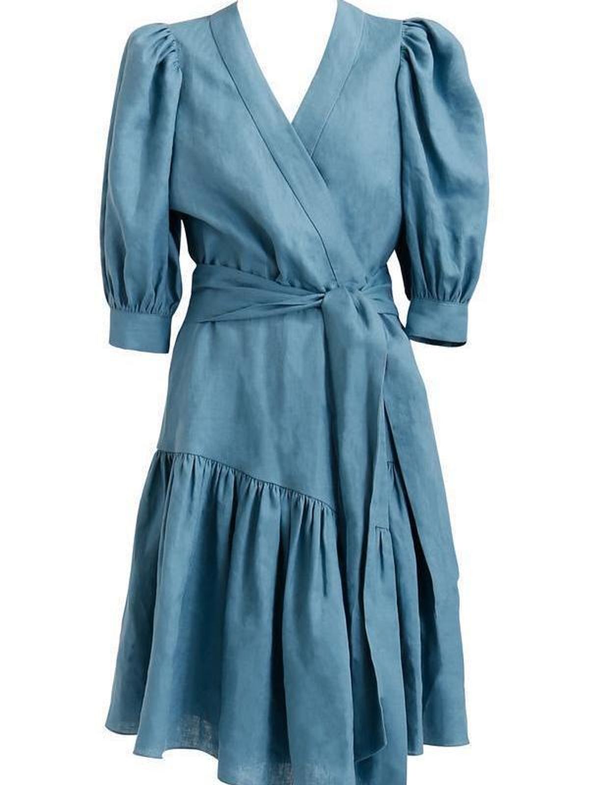 Ginger & Smart Wrap dress Blue size 8 - Image 1