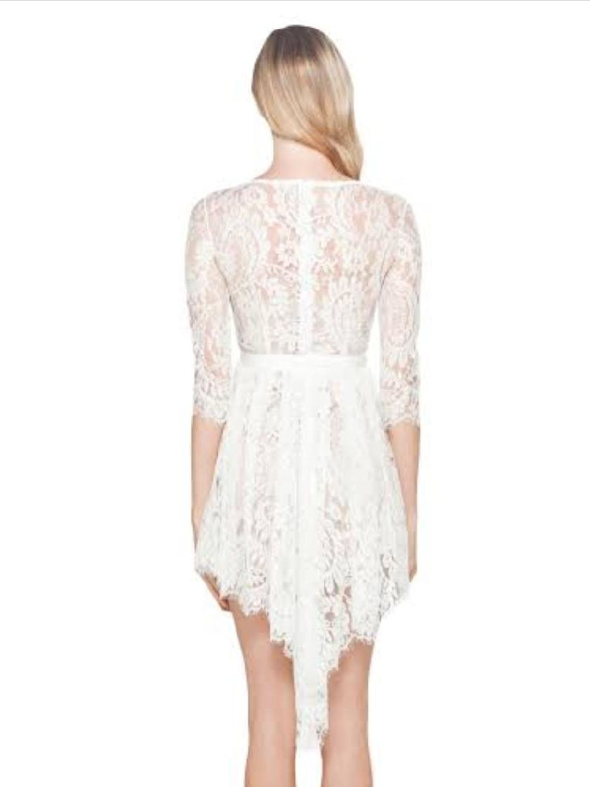 Lover Serpent Lace Dress Ivory 12 - Image 3