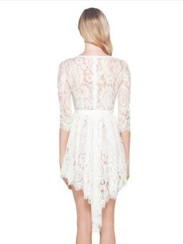 Lover Serpent Lace Dress Ivory 12 for rent on The Volte - image 3