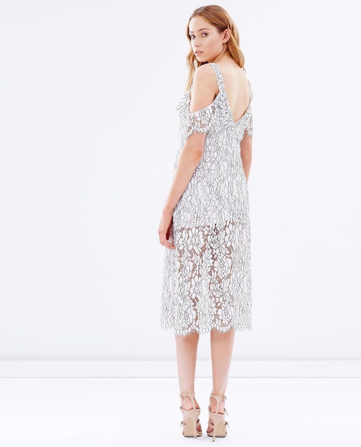 Keepsake the Label Heartbreaker Lace Dress White Size 12 - Image 3