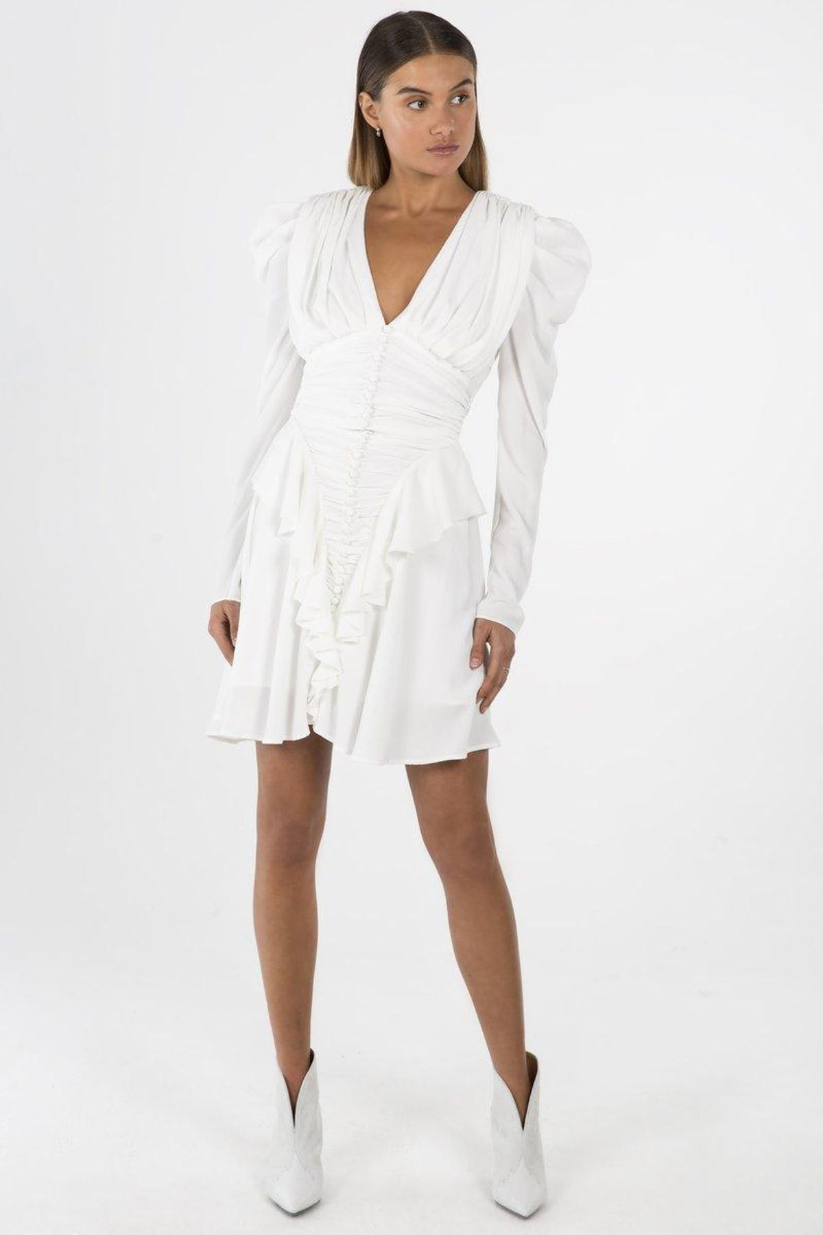 Misha Jia Dress  White Size 10 - Image 1
