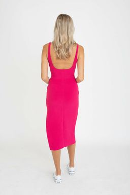 Bec & Bridge Valentine Midi Dress Pink Size 6 for rent on The Volte - image 2