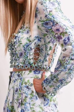 Zimmermann Whitewave Laced Bodice and Pants Set for rent on The Volte - image 3