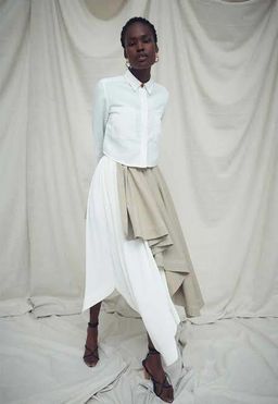 Aje Consonance Skirt White/Brown Size 4 for rent on The Volte - image 5