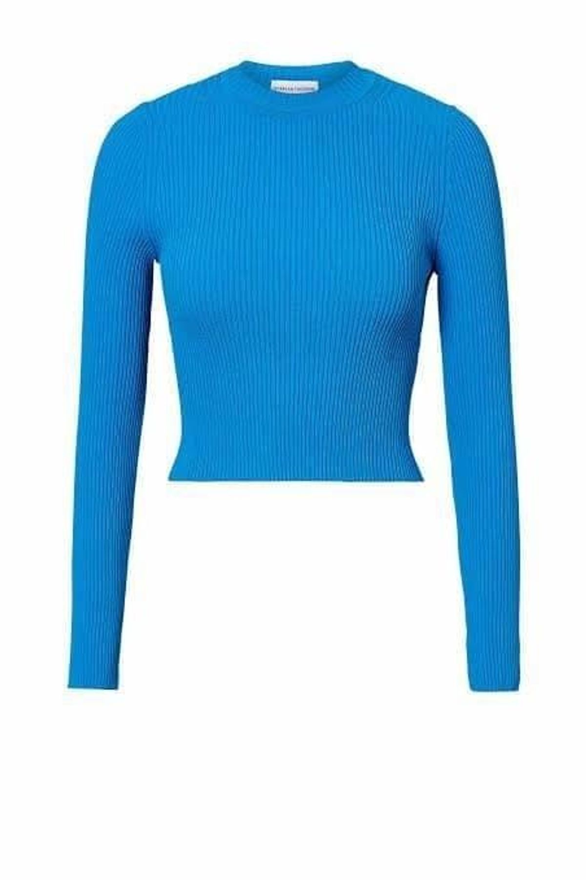 Scanlan Theodore Long Sleeve Crepe Top Blue Size 6 - Image 2