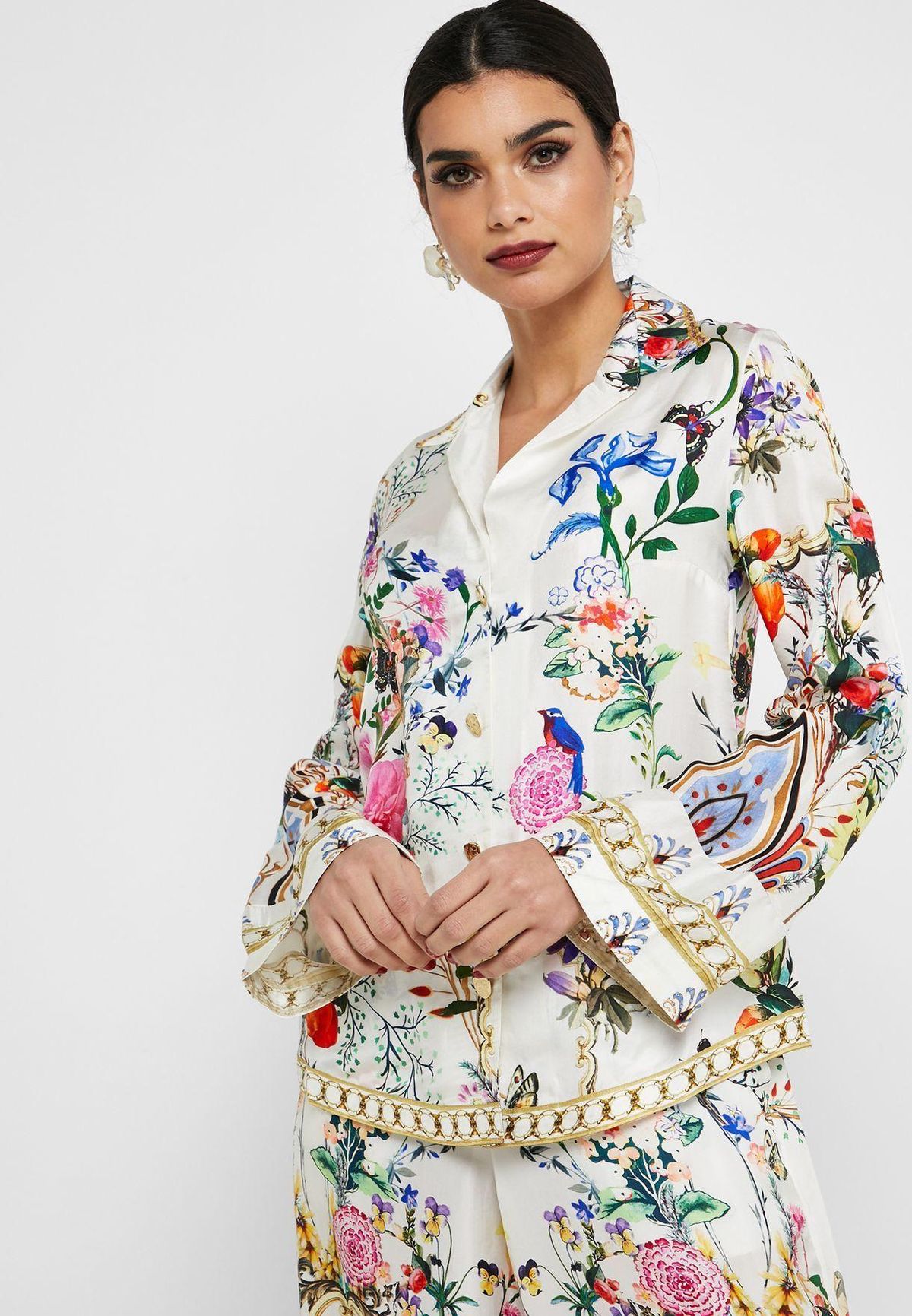 Camilla silk blouse (BOHEME) size 10 - Image 1