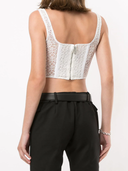 Dion Lee Lace Corset Top White Size 12 for rent on The Volte - image 2