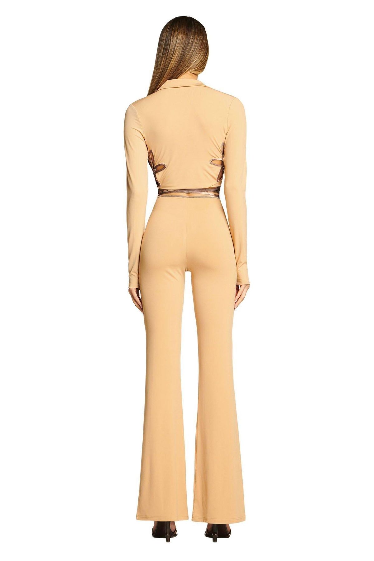 I. AM. GIA Renalee Top and Pants Set Brown Size 8 - Image 4