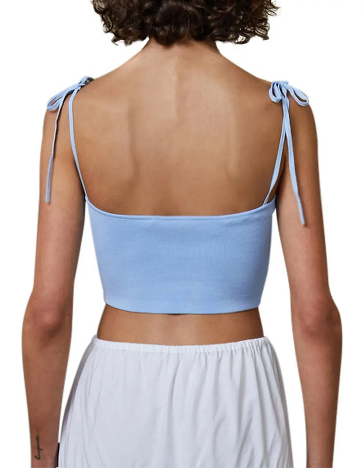 Bec & Bridge Lola Sleveless Sky Blue Crop Top Blue Size 10 - Image 2
