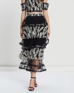 Mossman Night Blossom Skirt Print Size 8 for rent on The Volte - image 1