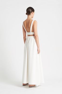 Sir The Label Yves Maxi Skirt in Ivory Size 1 / AU 8 for rent on The Volte - image 2