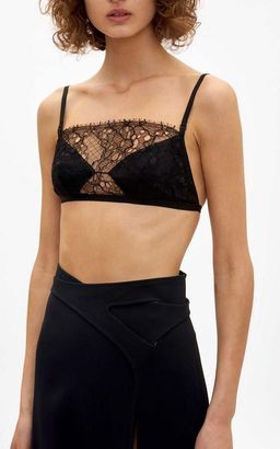 Dion Lee Marrow Lace Bandeau Top Black Size 8 for rent on The Volte - image 1