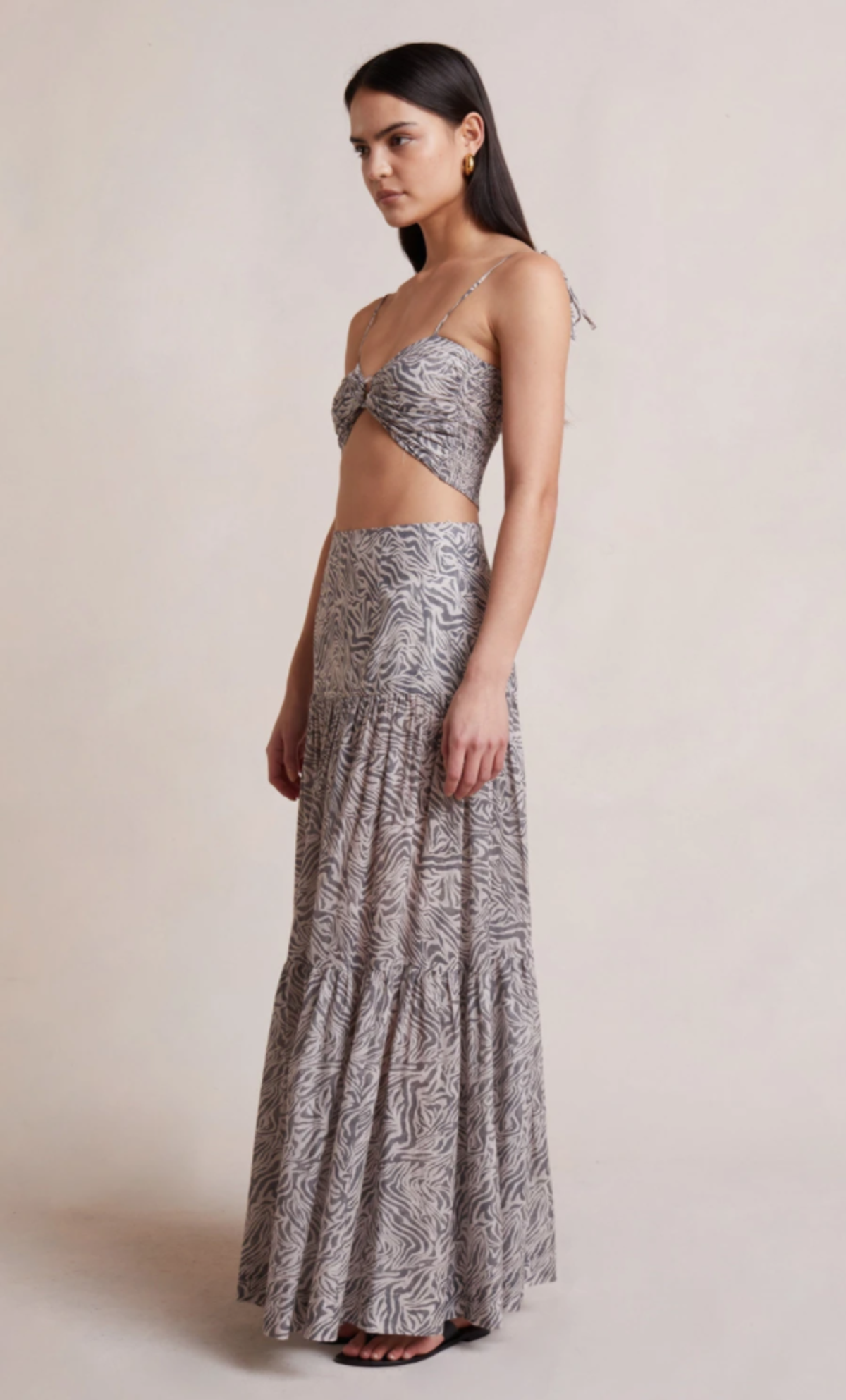 Bec & Bridge Sahara Crop Top and Maxi Skirt Print Size 8 - Image 2