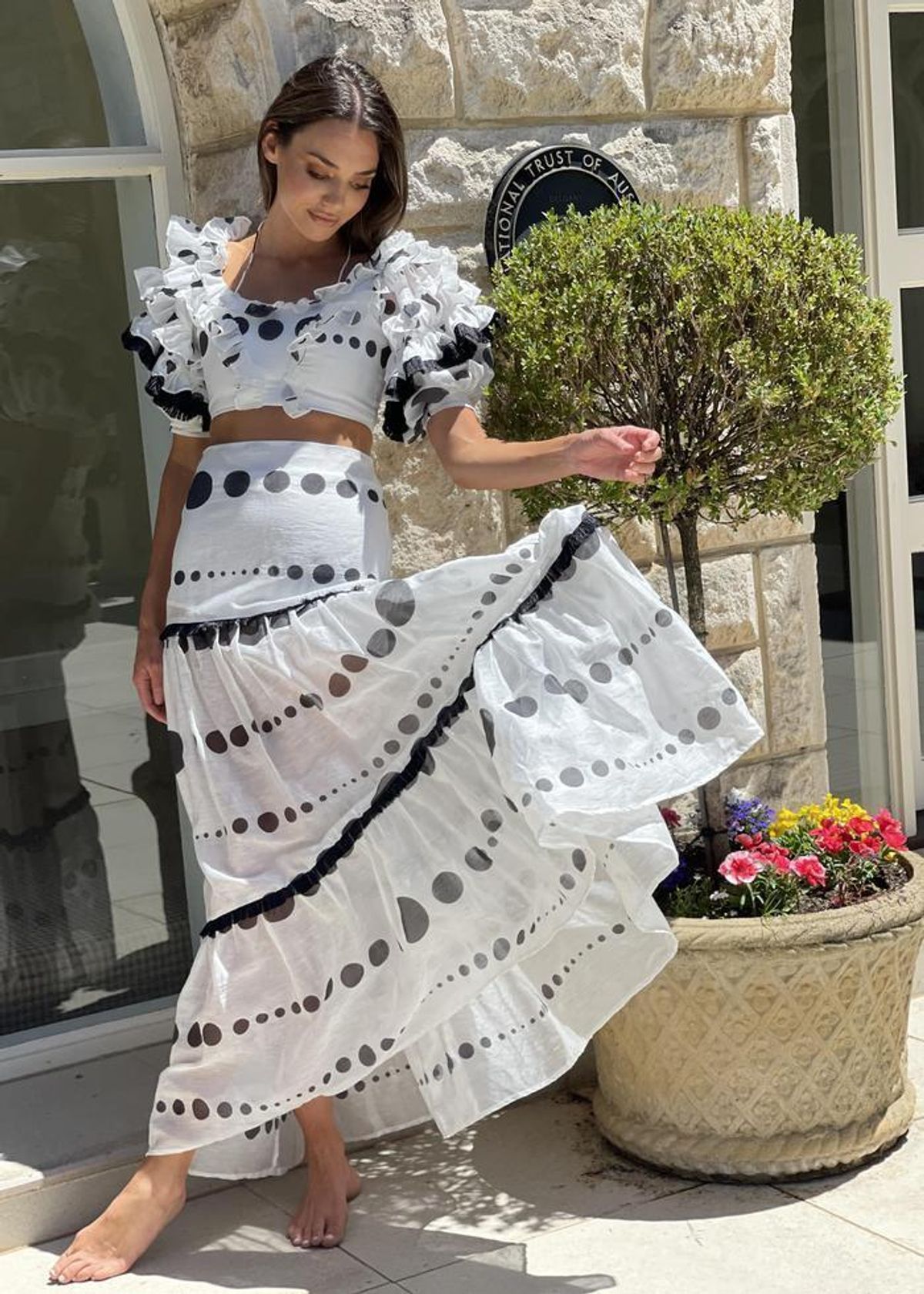 Mackenzie Mode Storybook Dress Polka Dot Size 8 - Image 1