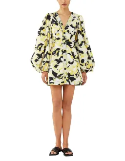 Camilla and Marc Aldea Puff Sleeve Mini Dress Print Size 12  for rent on The Volte - image 1