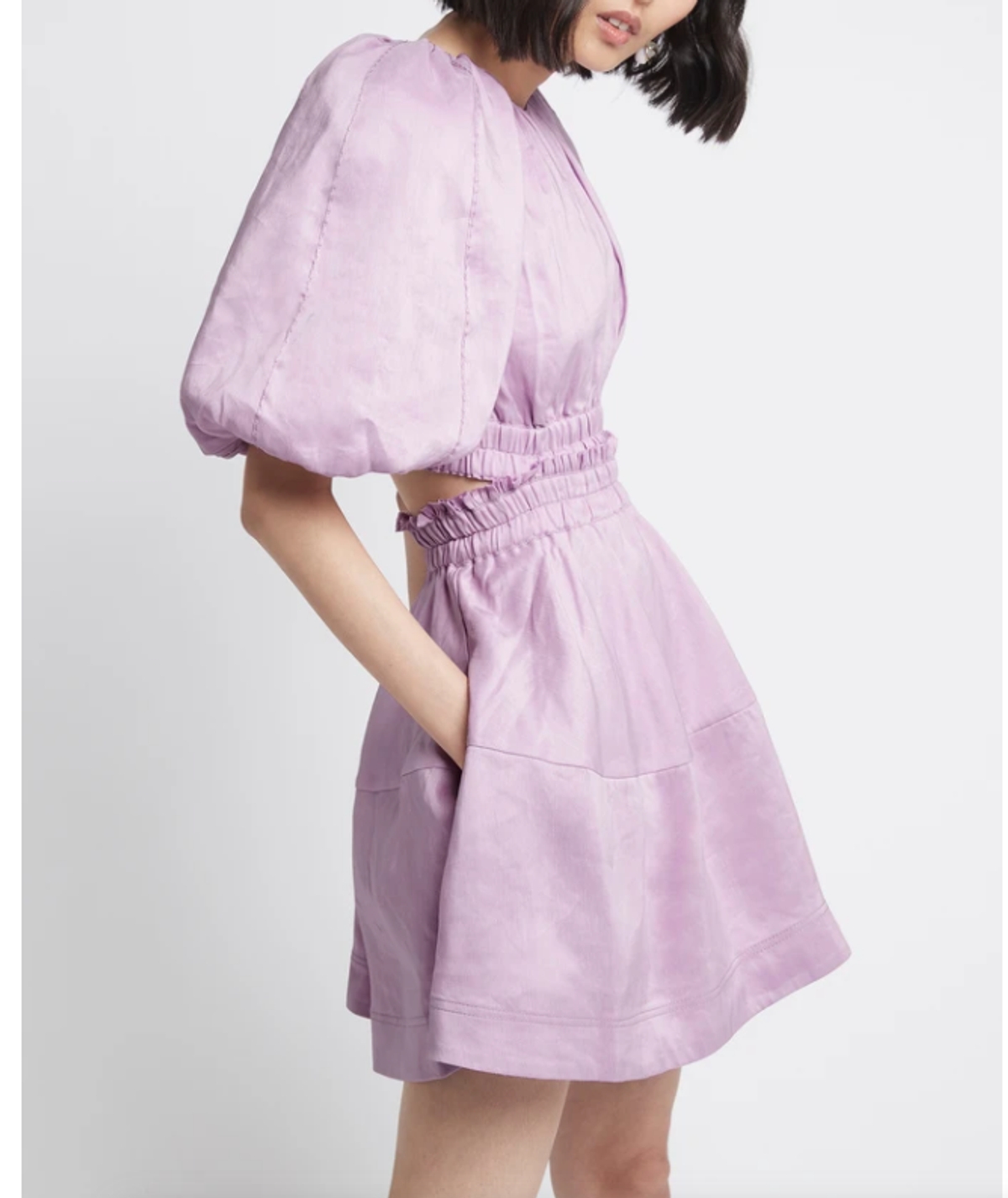 Solitude Cutout Mini Dress / Lilac - Image 1