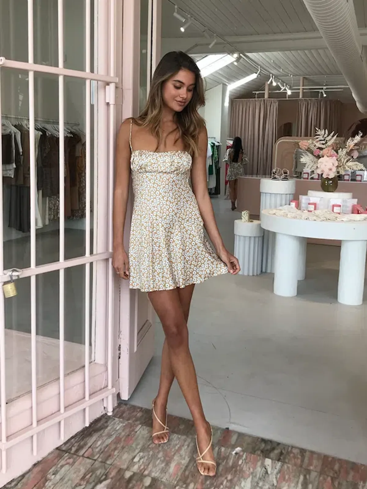 Bec & Bridge Zoe Mini Dress Floral Size AU 6 - Image 3