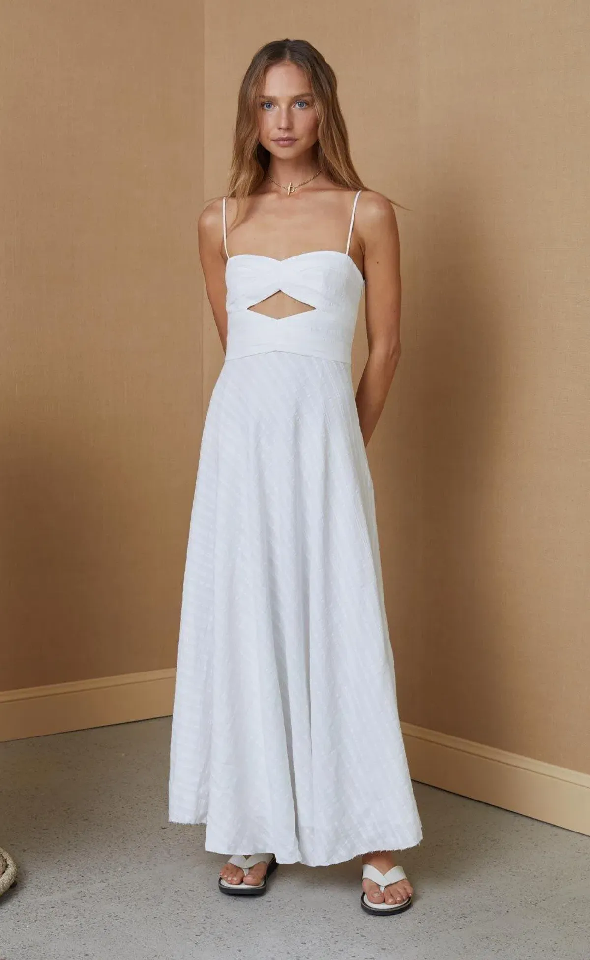 Bec & Bridge Provincial Maxi Dress Ivory Size 6 - Image 1