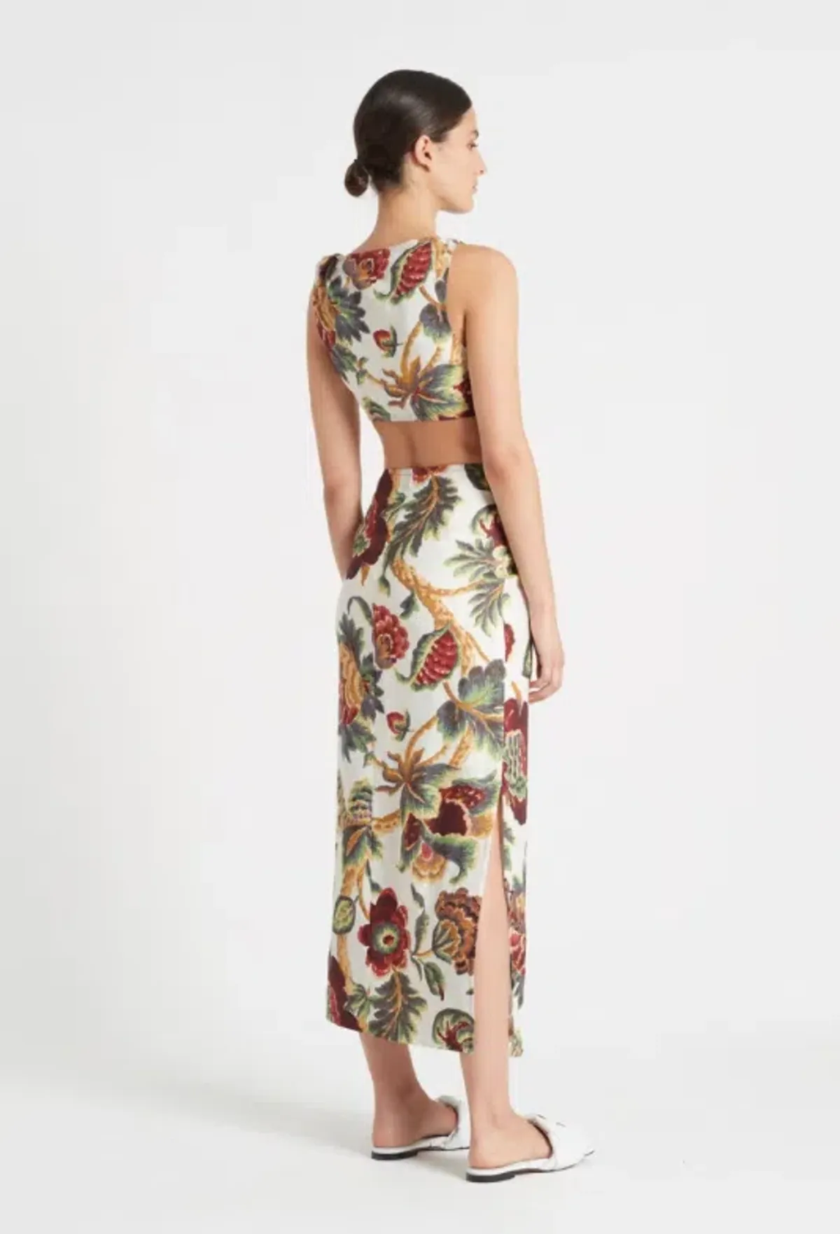 Sir The Label Ambrois Knot Dress Midi Floral Print | AU 6 - Image 2