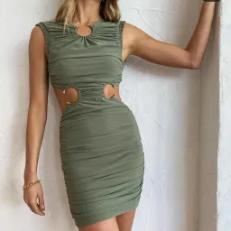 Bec & Bridge Vixen Mini Dress Green Size 8 for rent on The Volte - image 4