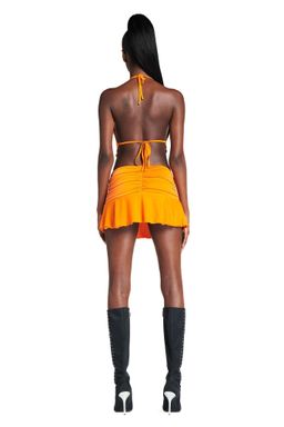 I. AM. GIA Circe Crop Top Size S/M & Skirt Size S Set Orange for rent on The Volte - image 3