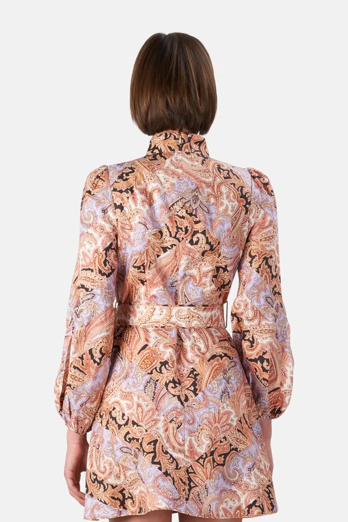 Zimmermann Botanica Chevron Mini Dress Print Size 2 / Au 12 - Image 5